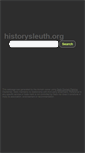 Mobile Screenshot of historysleuth.org